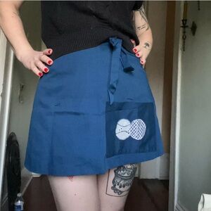 1970's REVERSIBLE Vintage Tennis Mini Skirt
(adjustable waist) with POCKETS